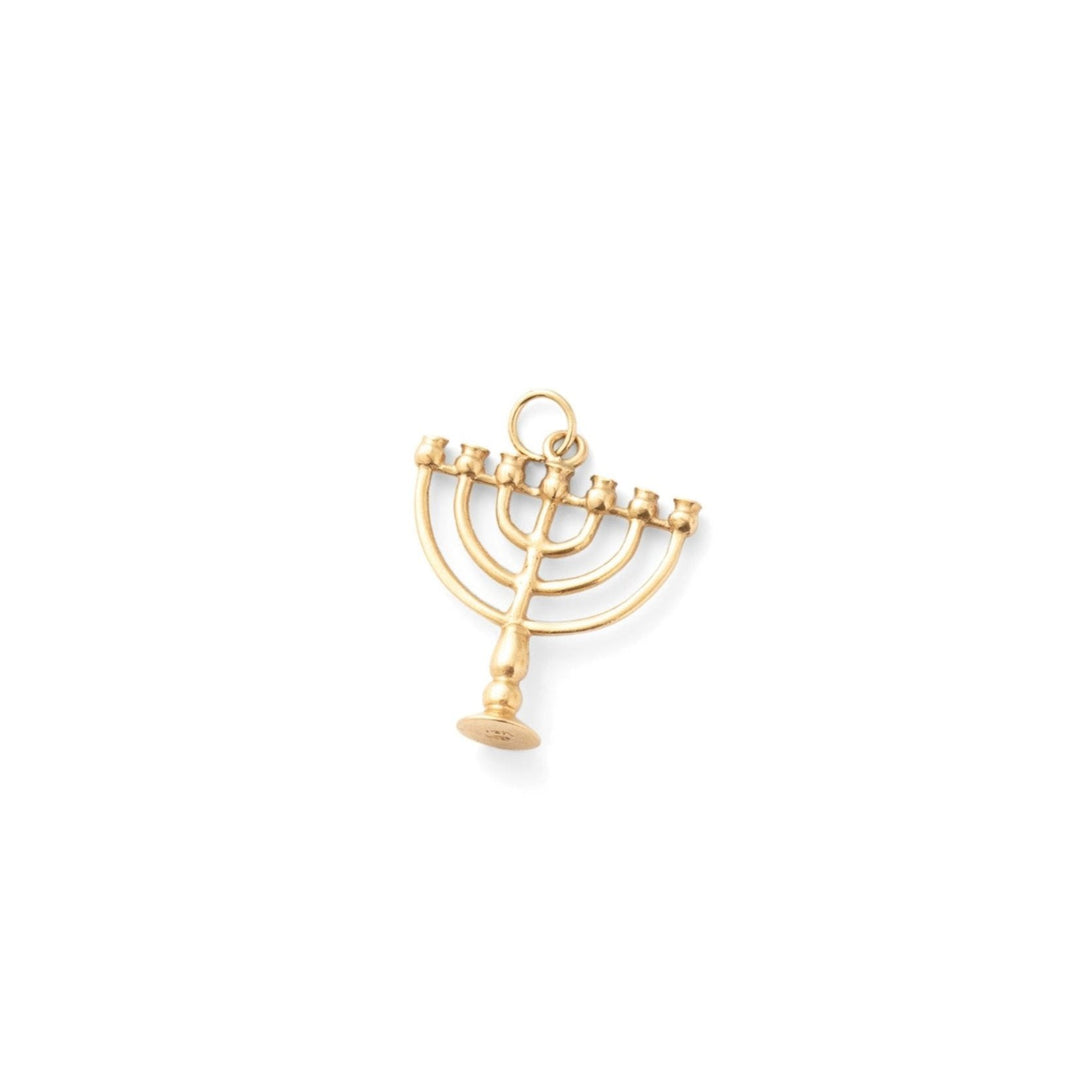 Menorah 14k Gold Charm