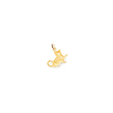 Italian Cat 14k Gold Charm