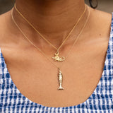 Italian Cat 14k Gold Charm