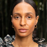 Modernist 14k Gold Hoop Earrings