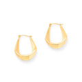 Modernist 14k Gold Hoop Earrings