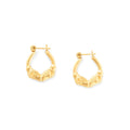 Petite Ram 14k Gold Hoop Earrings