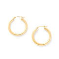 One-Inch 14K Gold Hoop Earrings