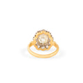 Victorian Diamond Cluster, 18K Gold and Platinum Ring