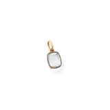 Victorian Moonstone, Silver, And 14k Gold Charm