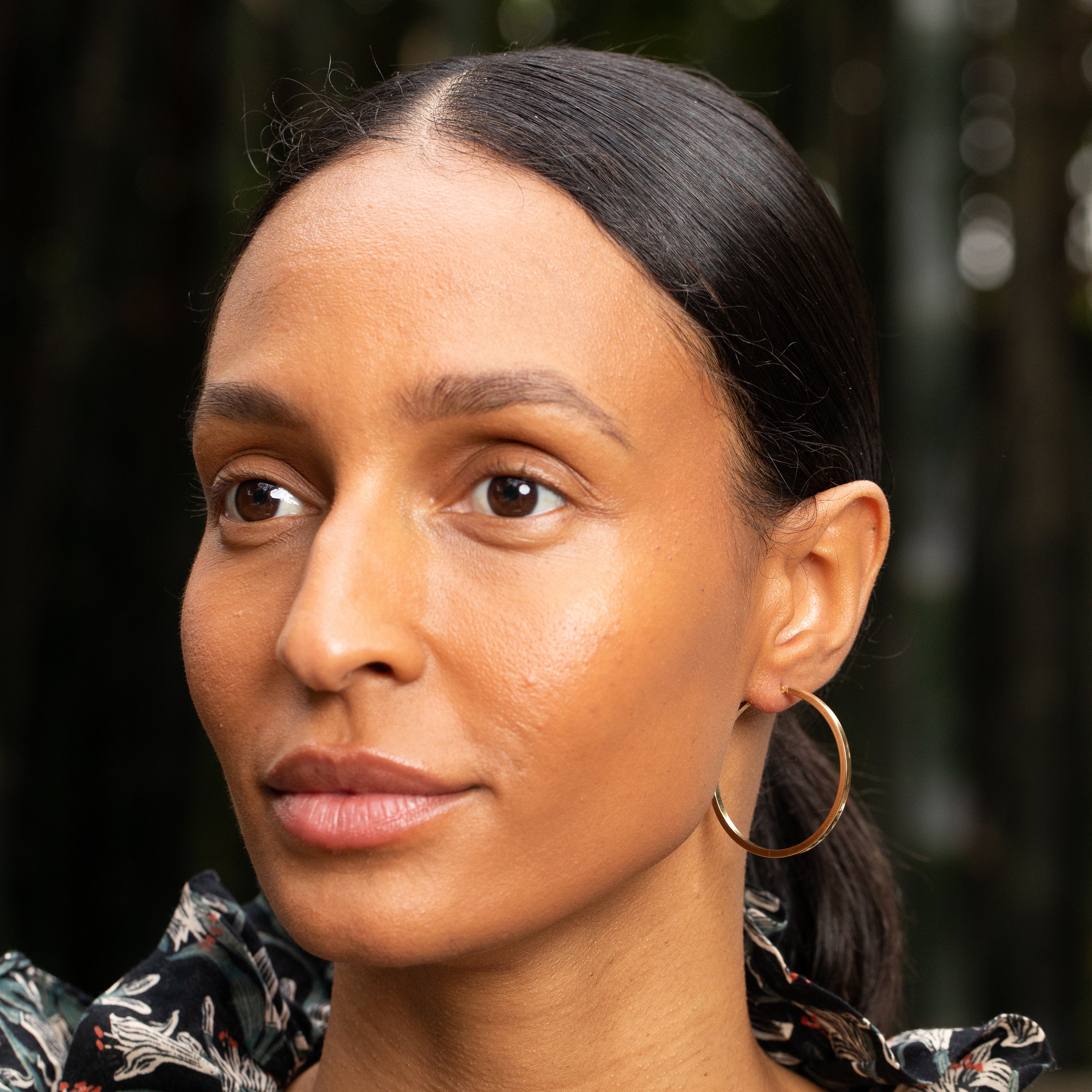 Large 14k Gold Hoop Earrings