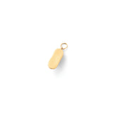 Sapphire and 14k Gold Baby Shoe Charm