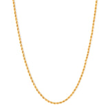 Roped 14K Gold 18.5" Chain Necklace