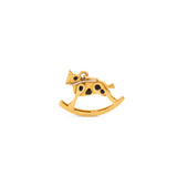 Enamel and 18K Gold Rocking Horse Charm