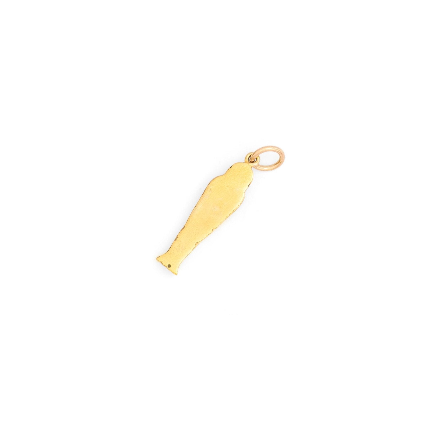 Petite Egyptian Sarcophagus 14k Gold Charm