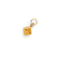 Single Dice 14k Gold Charm