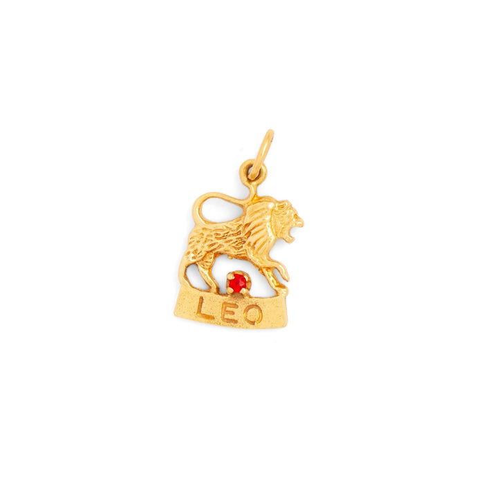 Leo 14K Gold Zodiac Charm