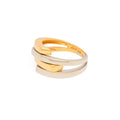 Italian 14K Yellow and White Gold Ring