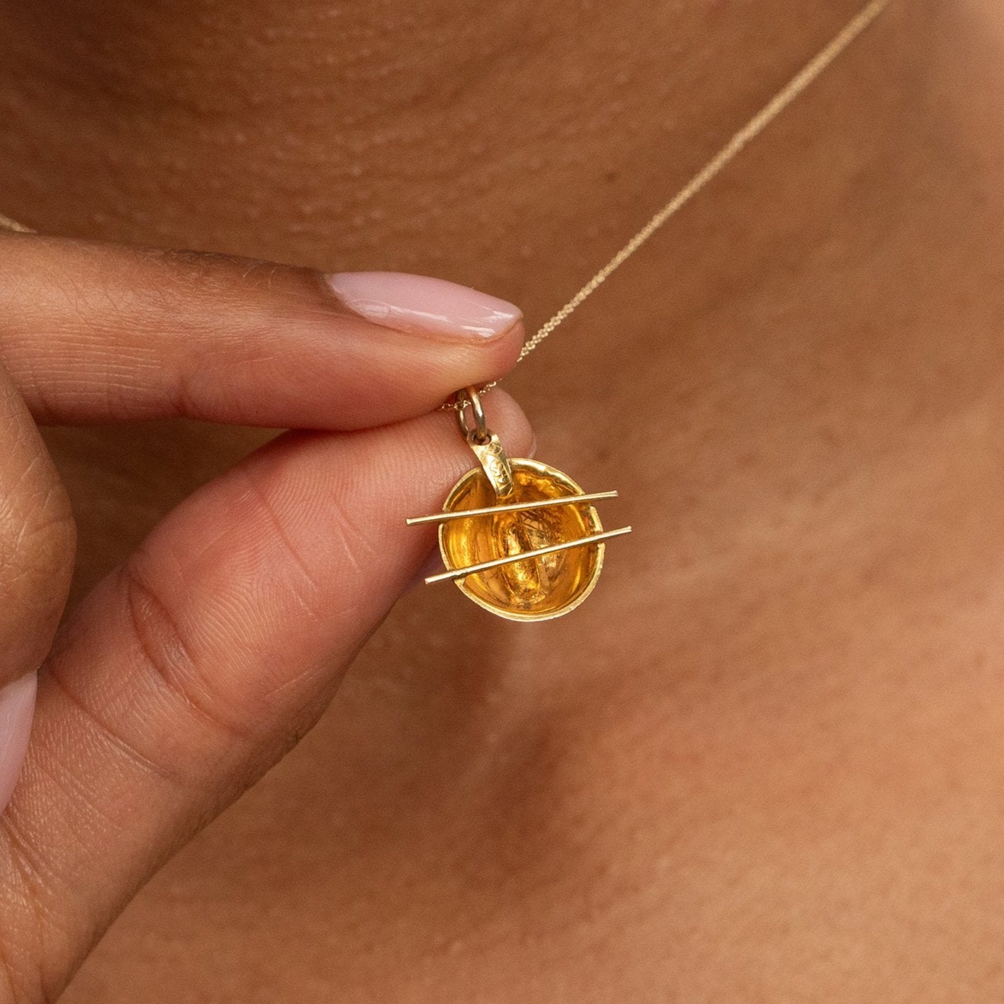 Bowl Of Noodles 14K Gold Charm