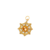 Spider Web 14K Gold Charm