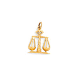 Libra Scales 14K Gold Zodiac Charm