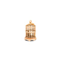 Victorian 14k Gold Birdcage Charm