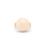 Coral Gumball and 10K Rose Gold Ring