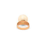 Coral Gumball and 10K Rose Gold Ring
