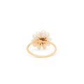 Pearl, Diamond, and 14K Gold Flower Ring