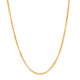 Popcorn 18K Gold 24" Chain Necklace