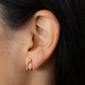 Wishbone 14k Gold Stud Earrings