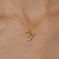 Shaka Hand 14k Gold Charm