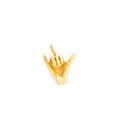 Shaka Hand 14k Gold Charm