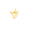 Shaka Hand 14k Gold Charm