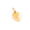 English Petite 9K Gold Engraved Heart Charm