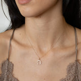 English 9K Gold Petite Horseshoe Charm
