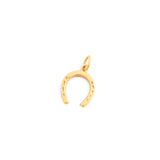 English 9K Gold Petite Horseshoe Charm