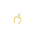 English 9K Gold Petite Horseshoe Charm