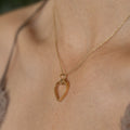 Open Heart 14k Gold Charm