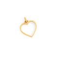 Open Heart 14k Gold Charm