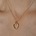 Open Heart 14k Gold Charm