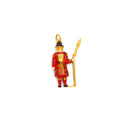English Beefeater 9k Gold And Enamel Charm