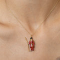English Beefeater 9k Gold And Enamel Charm