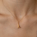 French Eiffel Tower 18k Gold Charm