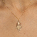 Hamsa 14k Yellow Gold Charm