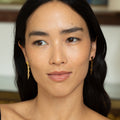 Movable 14k Gold Triangle Drop Earrings