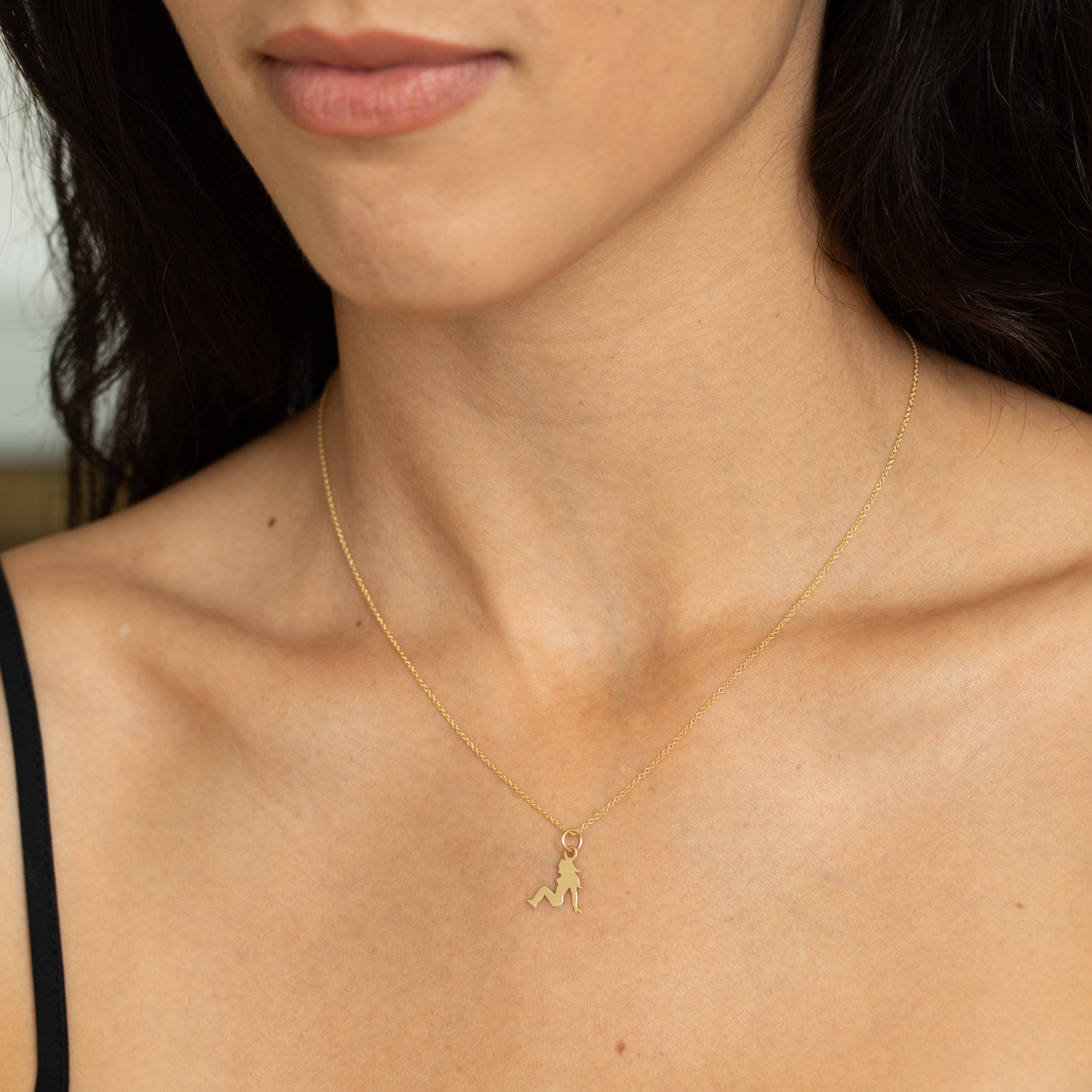 Mudflap Girl 14K Gold Charm