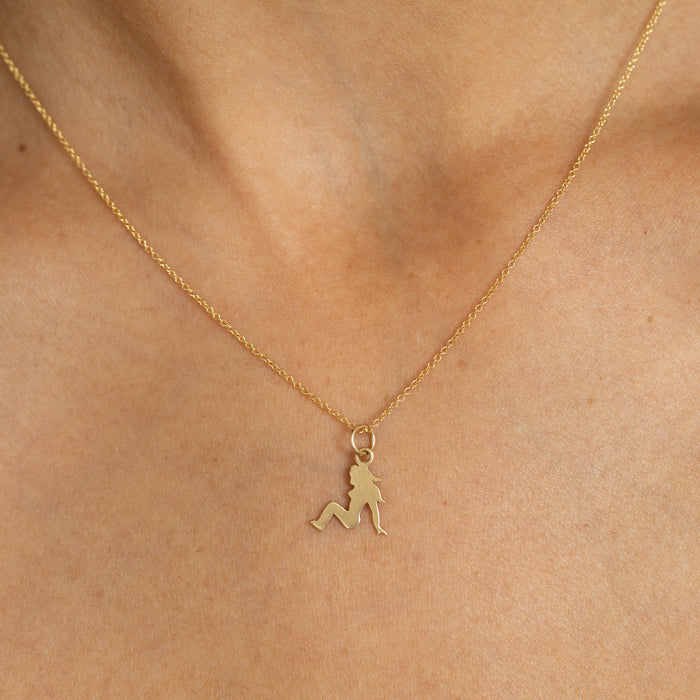 Mudflap Girl 14K Gold Charm