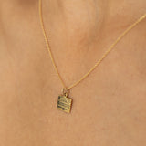 "Happy Birthday" 14k Gold And Enamel Telegram Charm