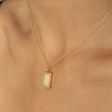 Double-Sided 14K Gold Picture Frame Charm