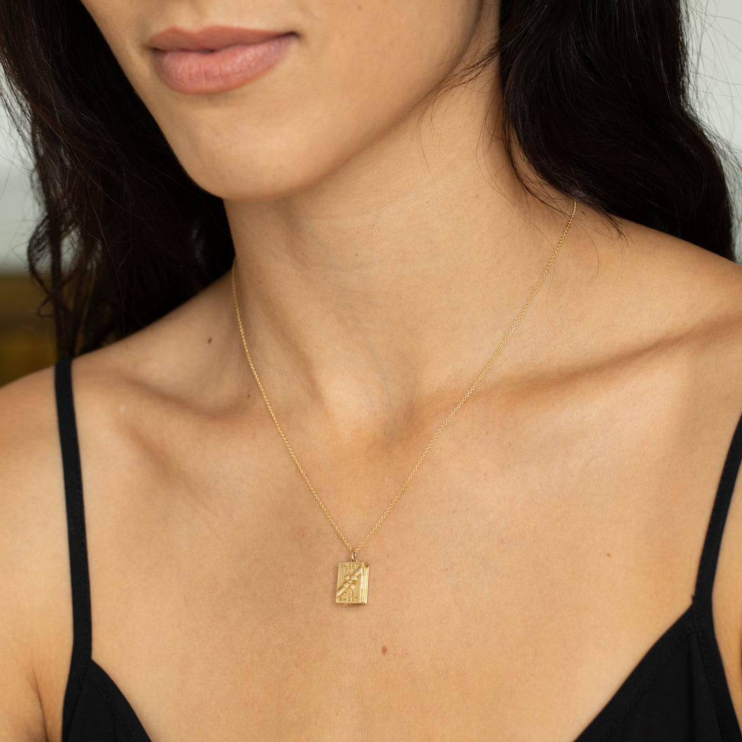 Movable "Sweets for the Sweet" 14K Gold Charm