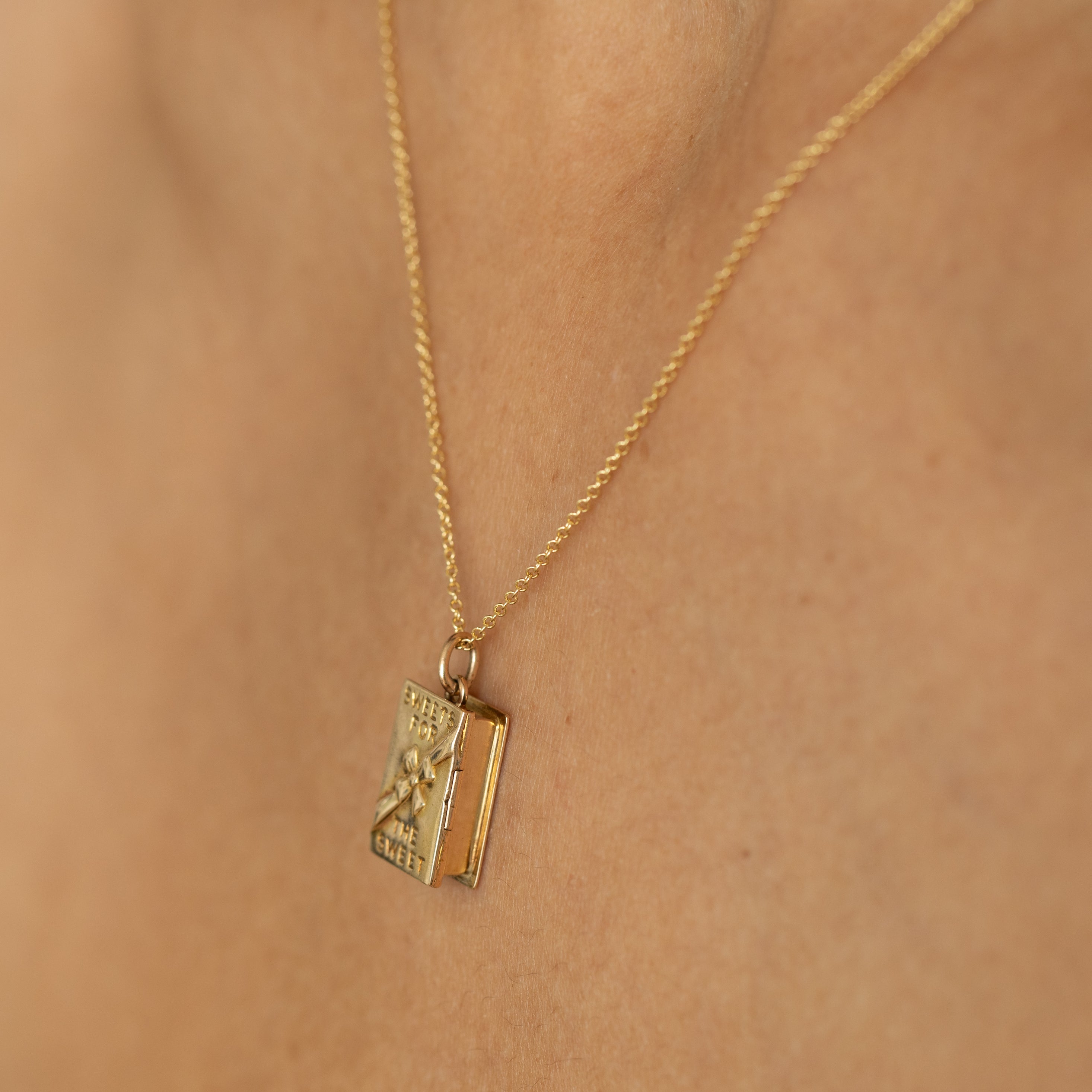 Movable "Sweets for the Sweet" 14K Gold Charm