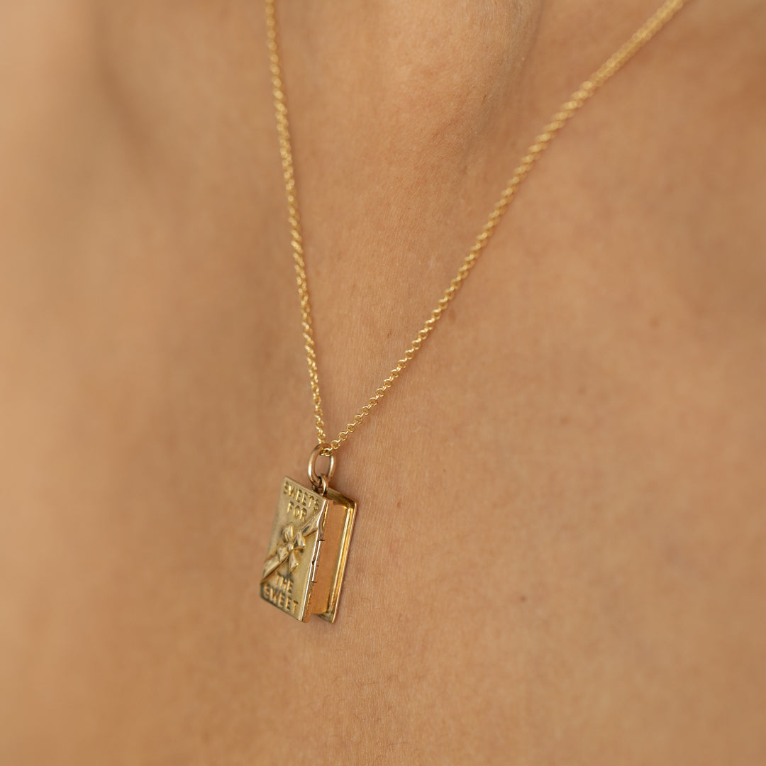 Movable "Sweets for the Sweet" 14K Gold Charm
