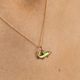 Early 20th Century Enamel and 14K Gold Fish Charm