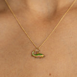 Early 20th Century Enamel and 14K Gold Fish Charm